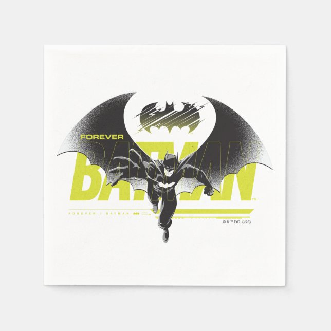 Forever Batman Reaching Graphic Napkin (Front)