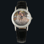 Forever Be My Always Modern Wedding Photo Script<br><div class="desc">Modern chic photo watch with hand-lettered script and modern typography reading:' Forever be my always 'alongside your custom names and wedding date. Personalise with your favourite photo and information. Great gift for newlyweds or Valentine's Day!</div>