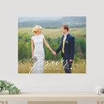 Forever Began Personalised Photo Wrapped Canvas<br><div class="desc">Preserve the precious moments with personalised wall decor. Makes a great gift!</div>