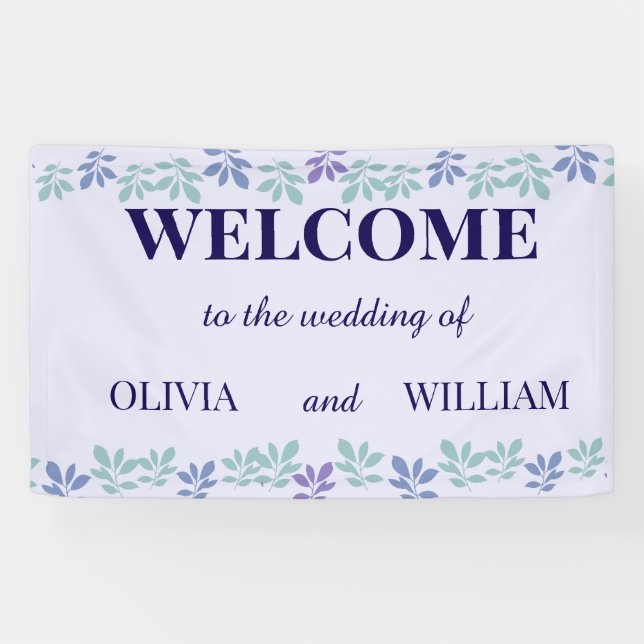 Forever Begins Here: A Wedding  Banner (Horizontal)