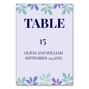Forever Begins Here: A Wedding Table Number