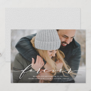 Forever Begins Save the Date Photo Announcement