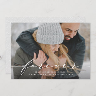 Forever Begins Save the Date Photo Announcement