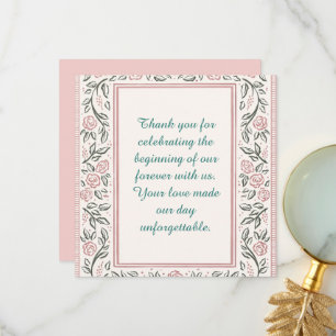 Forever Begins Today Thank You Card