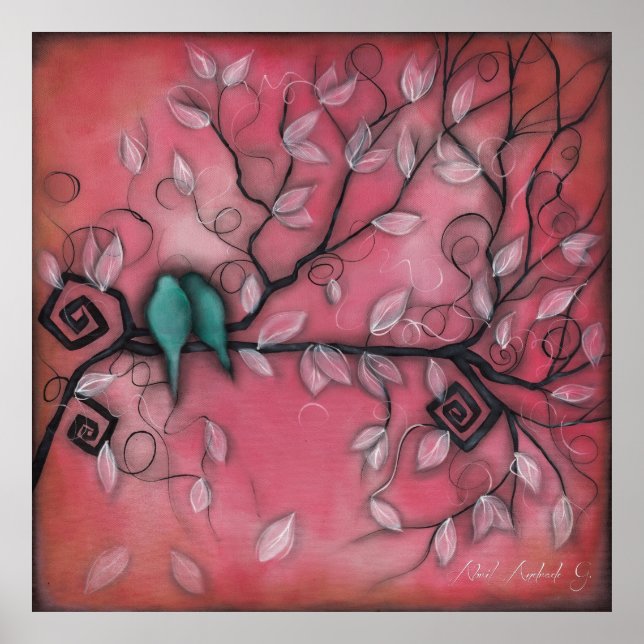 Forever Birds in Pink Poster (Front)