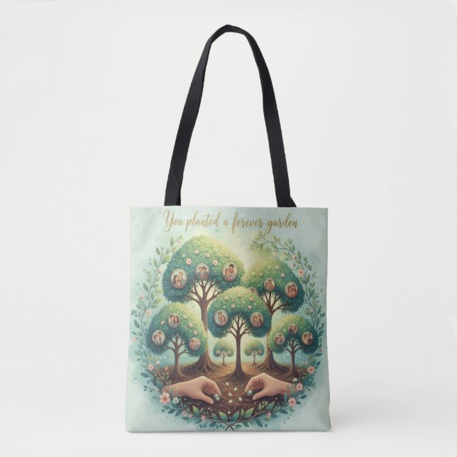 Forever Blooms: Legacy Art Tote Bag (Front)