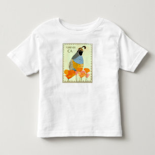 Forever California Poppy and Quail T-Shirt