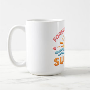 Forever Chasing Sunsets Cute Smiling Sunset Coffee Mug