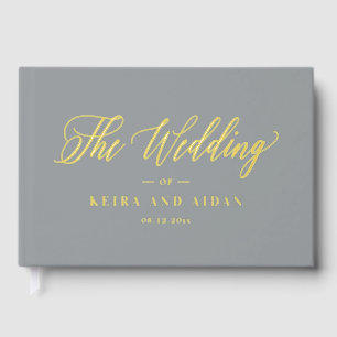 Forever Classic Wedding Editable Colour Guest Book