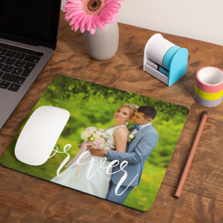 Forever Custom Wedding Photo Mouse Pad