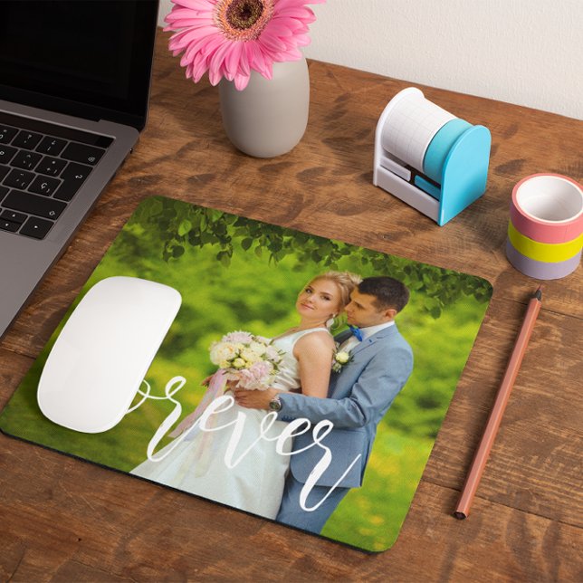 Forever Custom Wedding Photo Mouse Pad (Creator Uploaded)