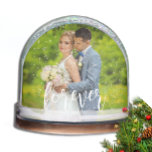 Forever Custom Wedding Snowglobe<br><div class="desc">Celebrate forever with your custom wedding photos. Photo templates via Pixabay licensed under CC0 and must be replaced with your own photos</div>