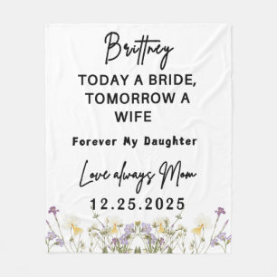 Forever Daughter Blanket Wedding Gift From Mum