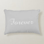 Forever Decorative Cushion<br><div class="desc">forever in grey and white</div>