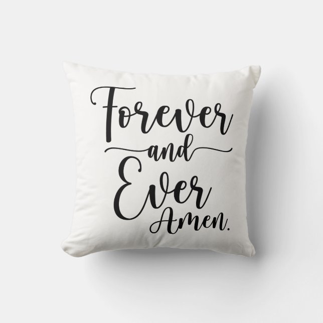 Forever & Ever Amen Cushion (Front)
