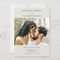 Forever Faithful Cream Photo Save the Date