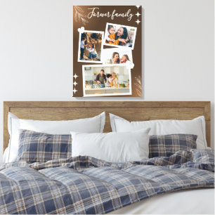 Forever Family Personalized Photo Collage Canvas Print