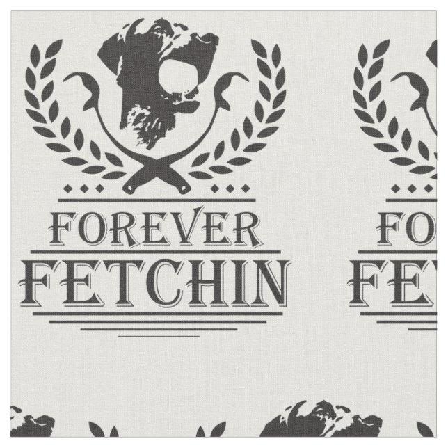 Forever Fetchin Fabric (Close Up)
