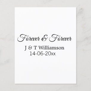 Forever & forever add couple name date love thanks