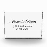 Forever & forever add couple name date love thanks photo block<br><div class="desc">For lovers like us</div>