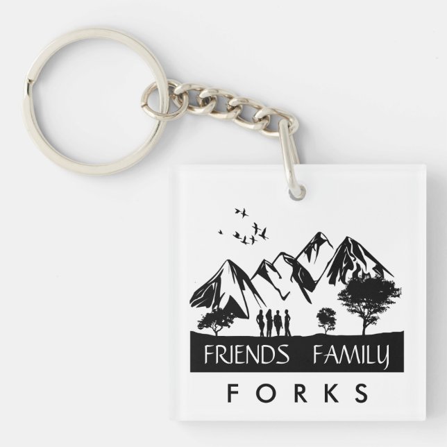 Forever Forks Key Ring (Front)