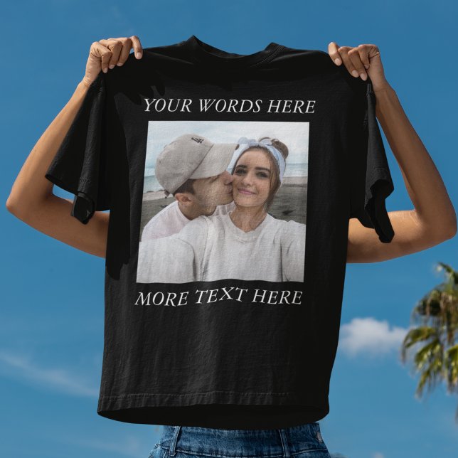 Forever Framed Custom Photo & Message T-Shirt (Creator Uploaded)