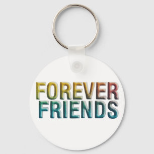 Forever Friends Aluminium Circle Keychain