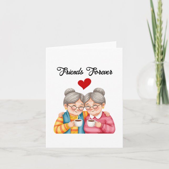 Forever Friends, Charming Friendship Card (Front)