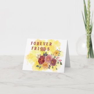 Forever Friends: Floral Greeting Card