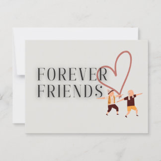 Forever Friends: Yoga Postcard