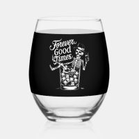 Forever Good Time Funny Halloween Skull