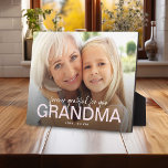 Forever Grateful For You Grandma Photo Keepsake Plaque<br><div class="desc">Let grandma know how special she is and how much she means to you with this beautiful photo keepsake plaque. Simply add a custom photo of your choice. The text reads 'forever grateful for you' GRANDMA (which can be changed to any relation} and the name/s of who it is from....</div>