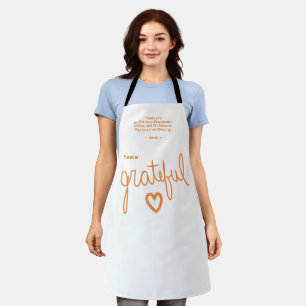 Forever Grateful Personalised Thanksgiving Gift  Apron