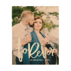 Forever Hand Lettered Script Wedding Photo