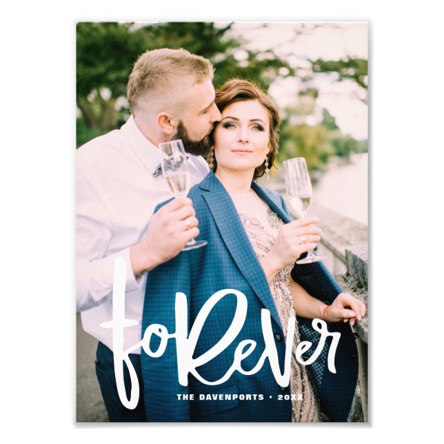 Forever Hand Lettered | Wedding Photo Print (Front)