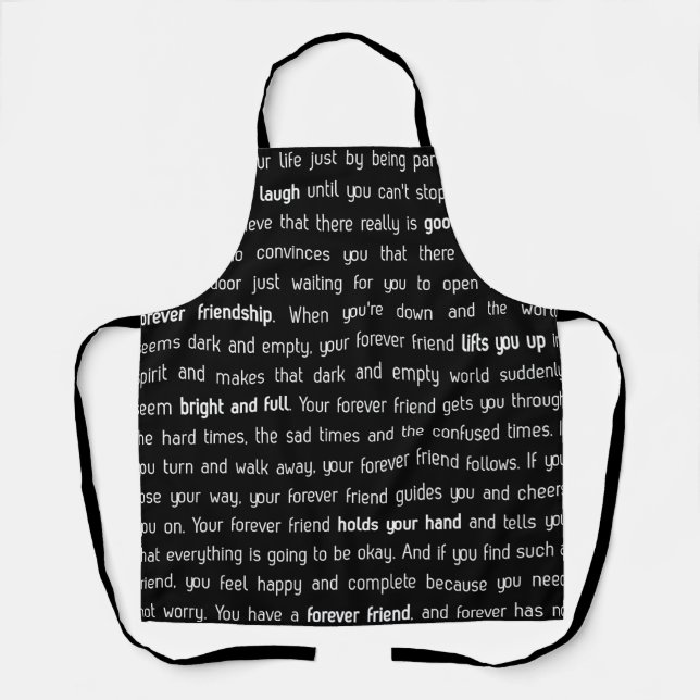 Forever has no end apron (Front)
