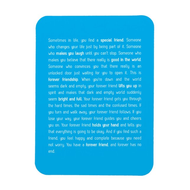 Forever has no end magnet (Vertical)