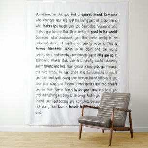 Forever has no end tapestry