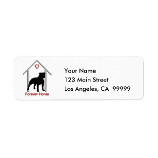 Forever Home Black Pitbull Logo