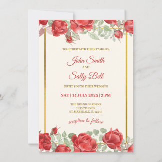 Forever in Bloom: A Romantic Wedding Invitation