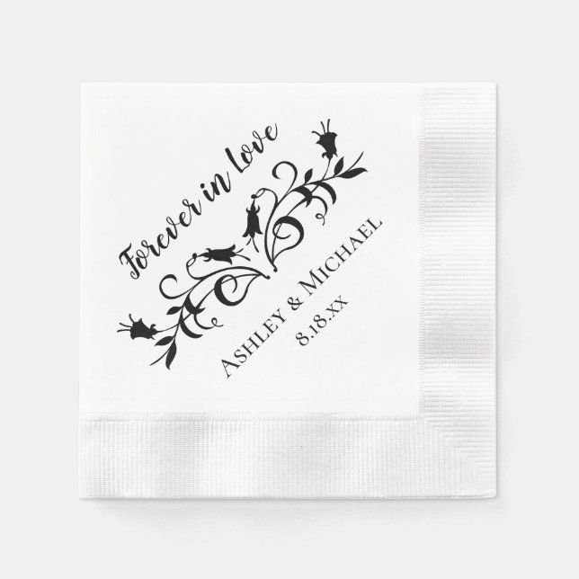 Forever in Love Napkin (Front)