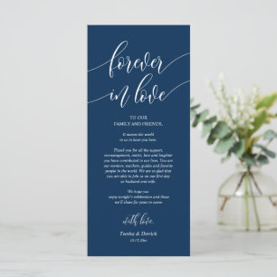 Forever in love, Place Setting Thank You Cards
