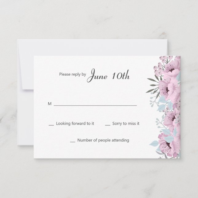 Forever in Love RSVP Cards (Front)