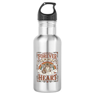Forever In My Heart Cat Memorial Rainbow Bridge Vi 532 Ml Water Bottle
