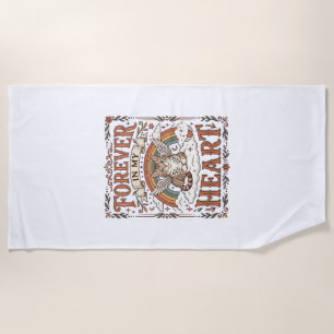 Forever In My Heart Cat Memorial Rainbow Bridge Vi Beach Towel