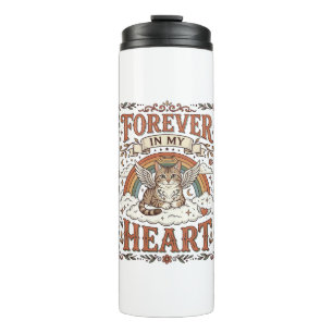 Forever In My Heart Cat Memorial Rainbow Bridge Vi Thermal Tumbler