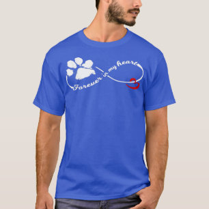 Forever in My Heart Dog Pawprint Infinity T-Shirt