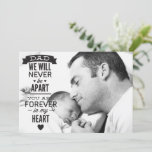 Forever in My Heart Happy Father's Day Photo Card<br><div class="desc">Customisable photo Father's Day card featuring modern typography. Personalise by adding your photo and other details. This photo Father's Day is available in other cardstock.</div>