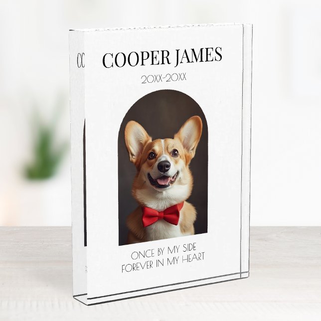 Forever in my heart  Pet Loss Memorial Keepsake Photo Block (Forever in my heart Pet Loss Memorial Keepsake Photo Block)