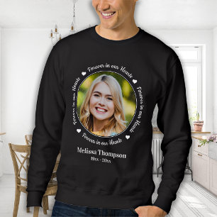 Forever in our Heart Personalised Picture Memorial Sweatshirt